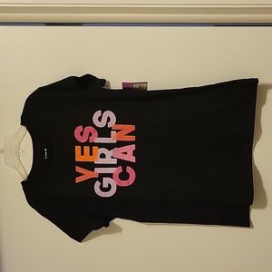 NWT: Hope and Wonder YES GIRLS CAN Graphic t-shirt